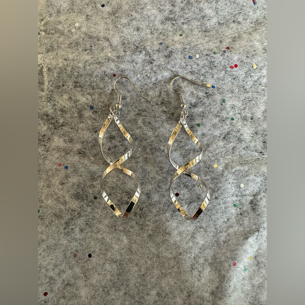 Drop Dangle Earrings. Hippie Boho Fashion. Silver Vintage Statement.